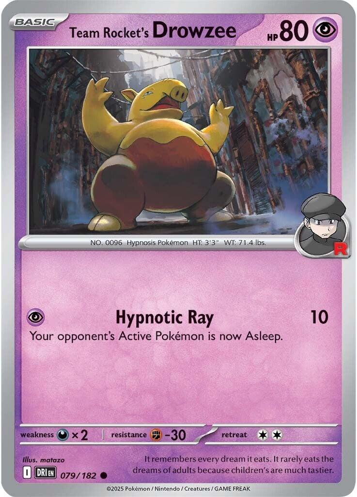 Team Rocket's Drowzee (079/182) [Scarlet & Violet: Destined Rivals] | Mega City Incorporated
