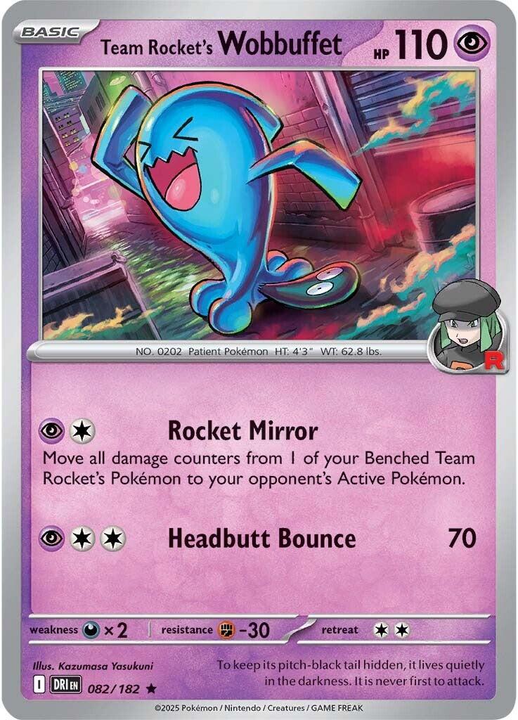 Team Rocket's Wobbuffet (082/182) [Scarlet & Violet: Destined Rivals] | Mega City Incorporated