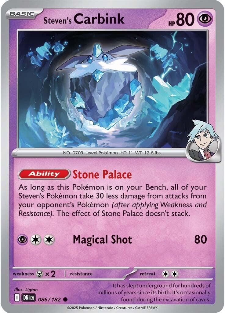 Steven's Carbink (086/182) [Scarlet & Violet: Destined Rivals] | Mega City Incorporated