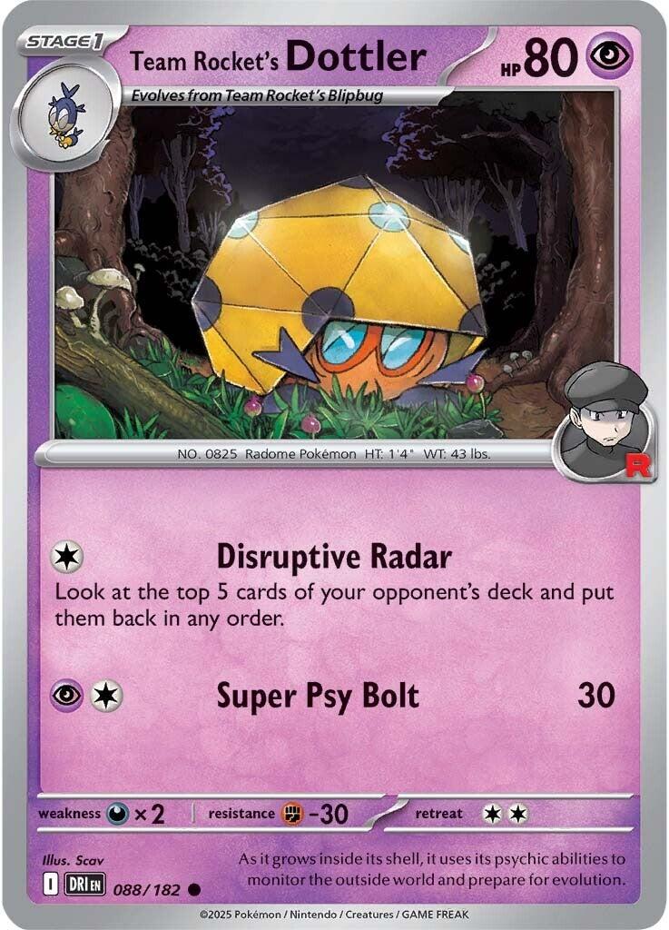 Team Rocket's Dottler (088/182) [Scarlet & Violet: Destined Rivals] | Mega City Incorporated