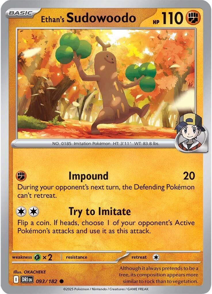 Ethan's Sudowoodo (093/182) [Scarlet & Violet: Destined Rivals] | Mega City Incorporated