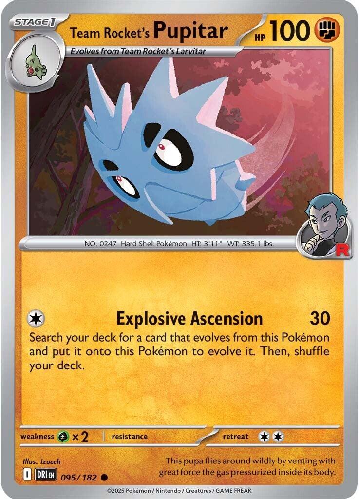 Team Rocket's Pupitar (095/182) [Scarlet & Violet: Destined Rivals] | Mega City Incorporated