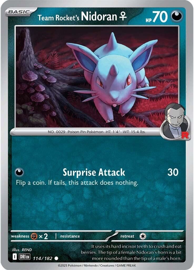 Team Rocket's Nidoran (114/182) [Scarlet & Violet: Destined Rivals] | Mega City Incorporated