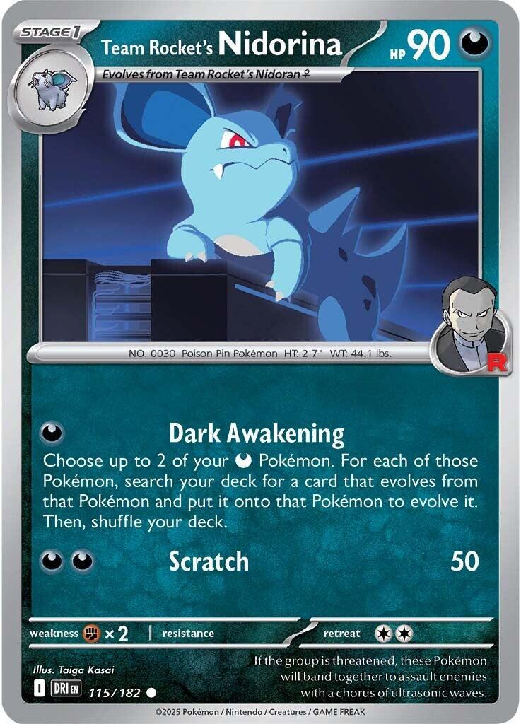 Team Rocket's Nidorina (115/182) [Scarlet & Violet: Destined Rivals] | Mega City Incorporated