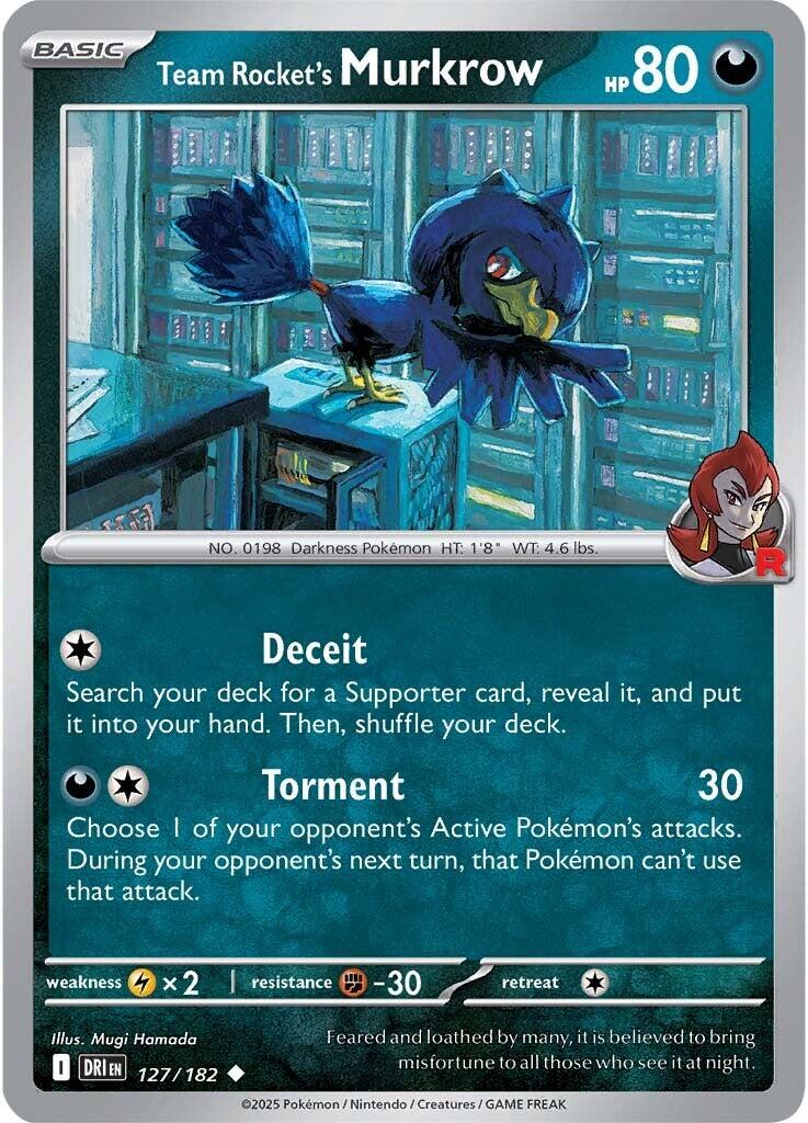 Team Rocket's Murkrow (127/182) [Scarlet & Violet: Destined Rivals] | Mega City Incorporated