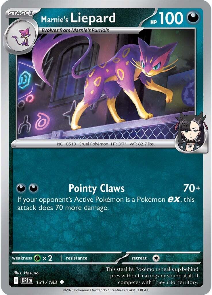 Marnie's Liepard (131/182) [Scarlet & Violet: Destined Rivals] | Mega City Incorporated