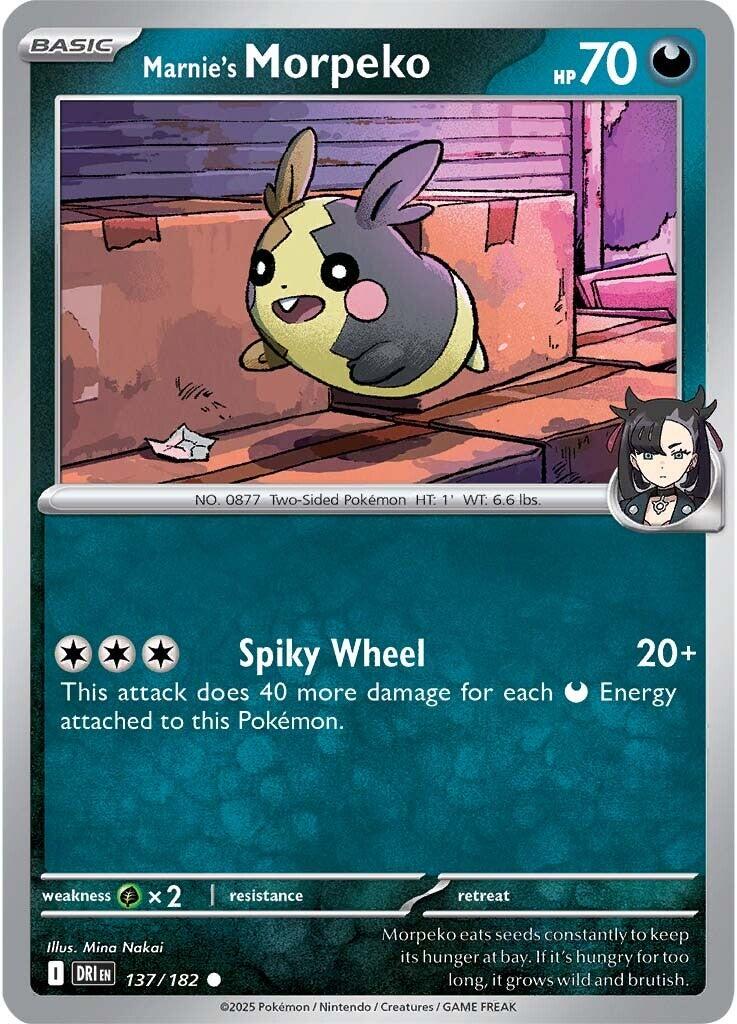 Marnie's Morpeko (137/182) [Scarlet & Violet: Destined Rivals] | Mega City Incorporated