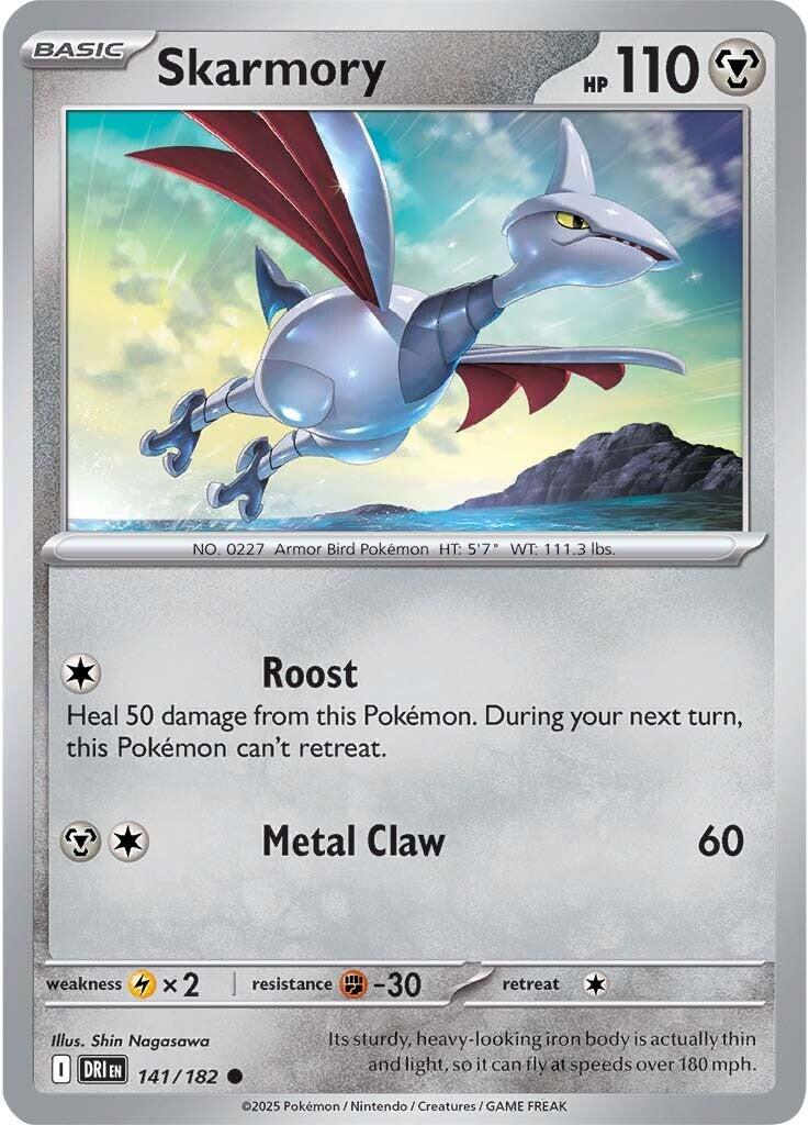 Skarmory (141/182) [Scarlet & Violet: Destined Rivals] | Mega City Incorporated