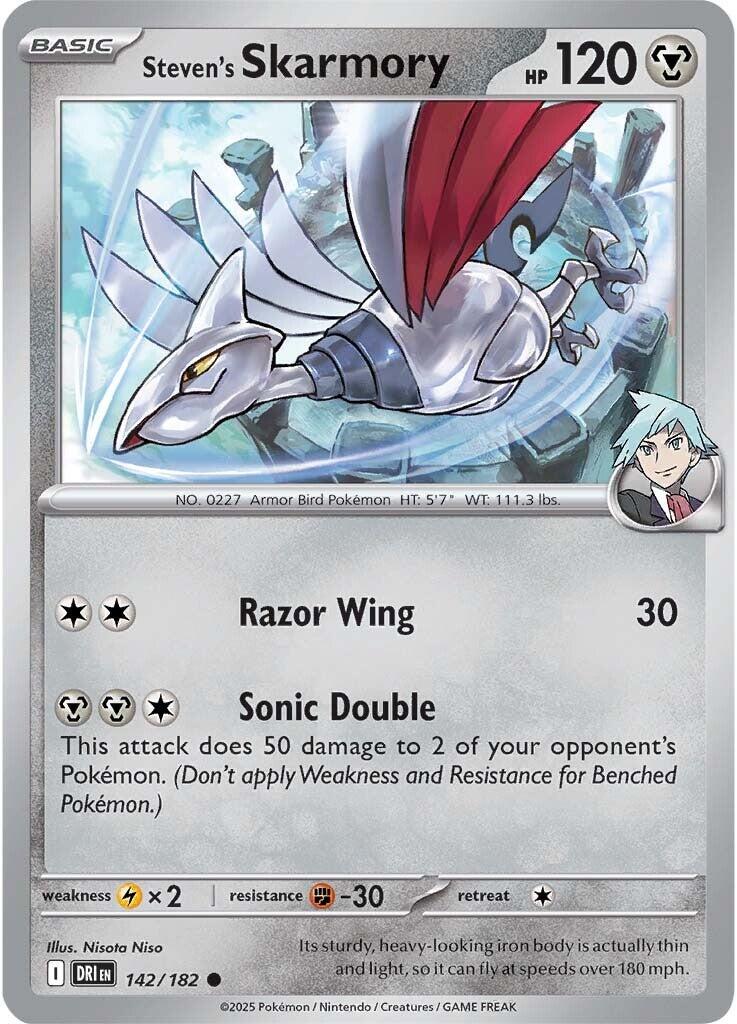 Steven's Skarmory (142/182) [Scarlet & Violet: Destined Rivals] | Mega City Incorporated