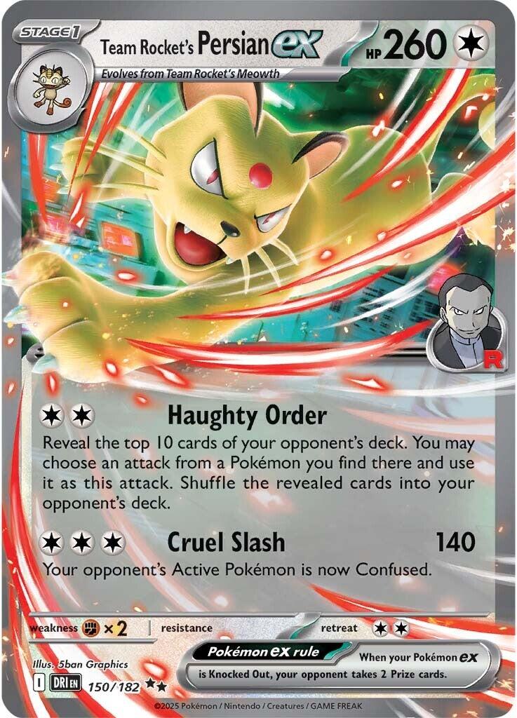 Team Rocket's Persian ex (150/182) [Scarlet & Violet: Destined Rivals] | Mega City Incorporated