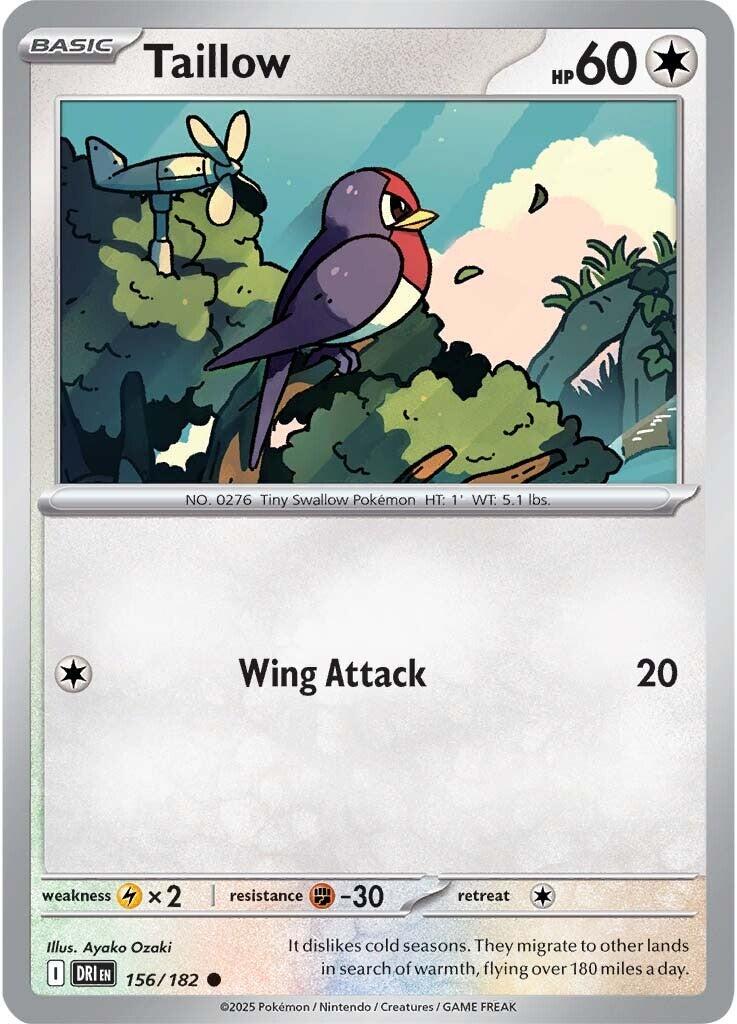 Taillow (156/182) [Scarlet & Violet: Destined Rivals] | Mega City Incorporated