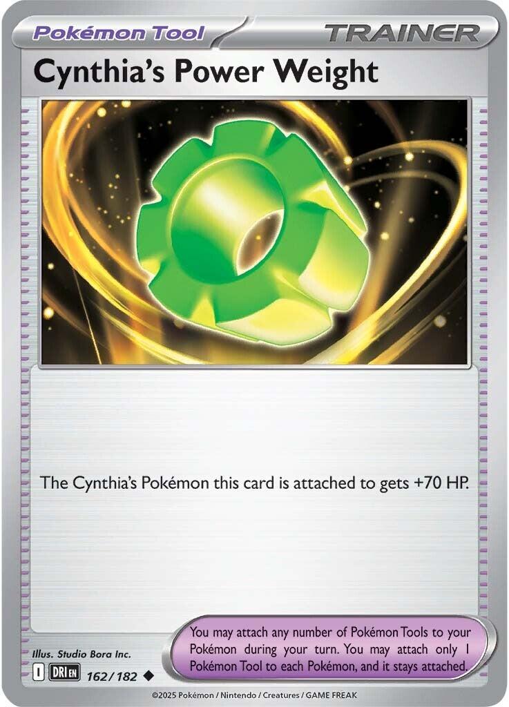 Cynthia's Power Weight (162/182) [Scarlet & Violet: Destined Rivals] | Mega City Incorporated