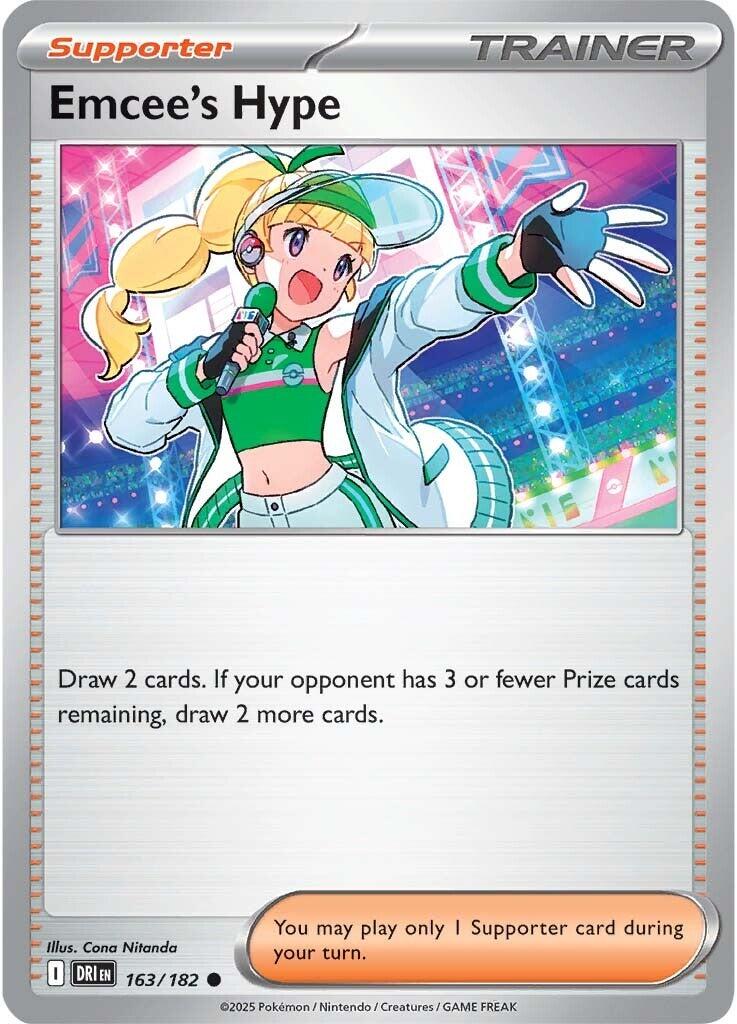 Emcee's Hype (163/182) [Scarlet & Violet: Destined Rivals] | Mega City Incorporated