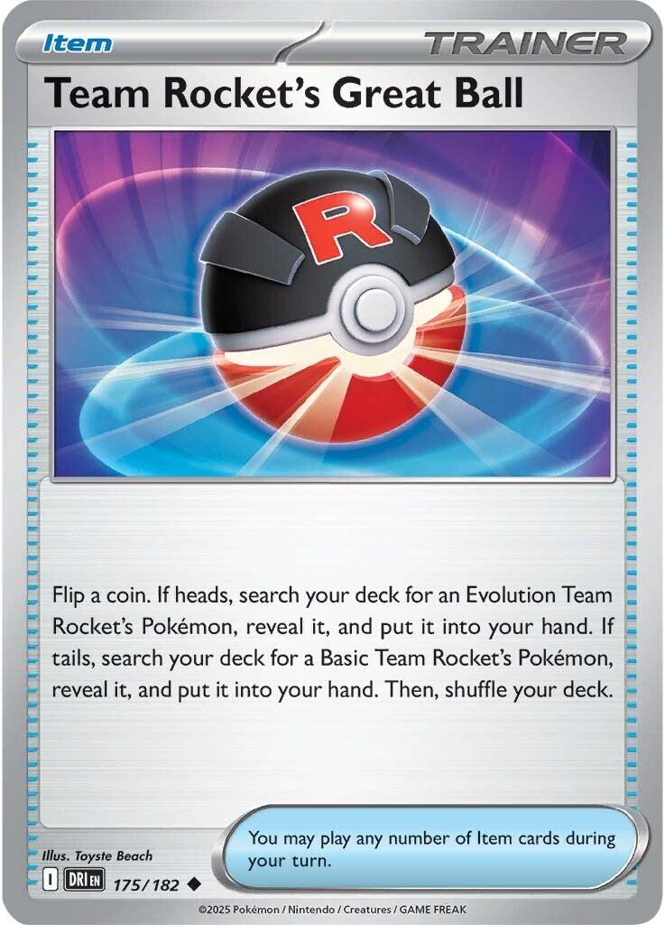 Team Rocket's Great Ball (175/182) [Scarlet & Violet: Destined Rivals] | Mega City Incorporated
