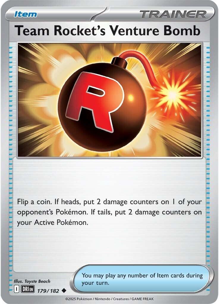 Team Rocket's Venture Bomb (179/182) [Scarlet & Violet: Destined Rivals] | Mega City Incorporated