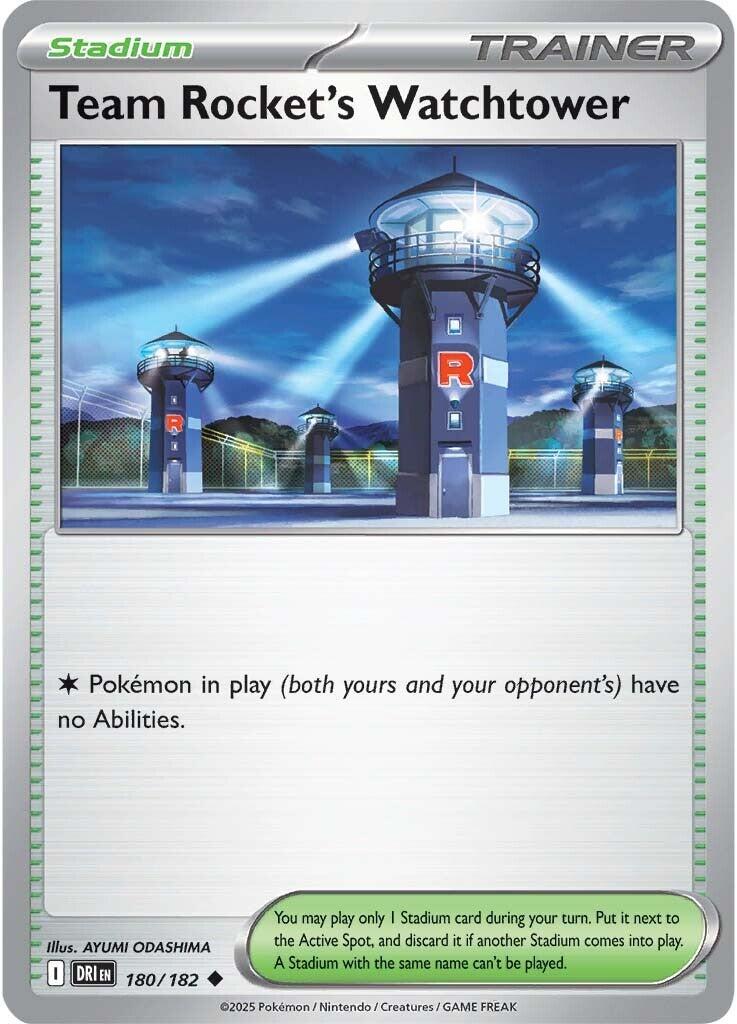 Team Rocket's Watchtower (180/182) [Scarlet & Violet: Destined Rivals] | Mega City Incorporated