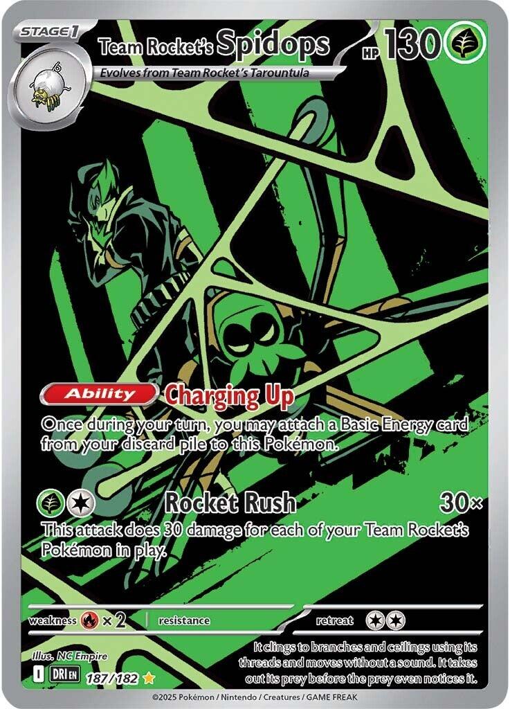Team Rocket's Spidops (187/182) [Scarlet & Violet: Destined Rivals] | Mega City Incorporated