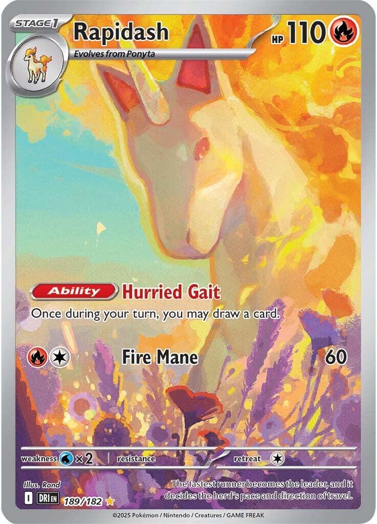 Rapidash (189/182) [Scarlet & Violet: Destined Rivals] | Mega City Incorporated