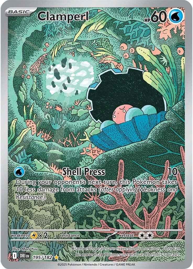 Clamperl (195/182) [Scarlet & Violet: Destined Rivals] | Mega City Incorporated