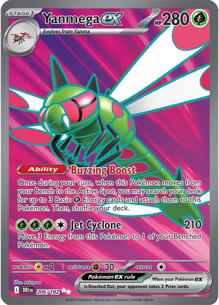 Yanmega ex (206/182) [Scarlet & Violet: Destined Rivals] | Mega City Incorporated