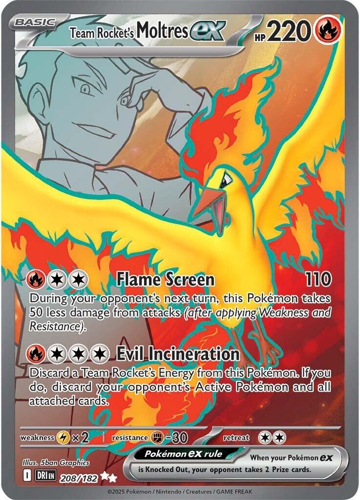 Team Rocket's Moltres ex (208/182) [Scarlet & Violet: Destined Rivals] | Mega City Incorporated