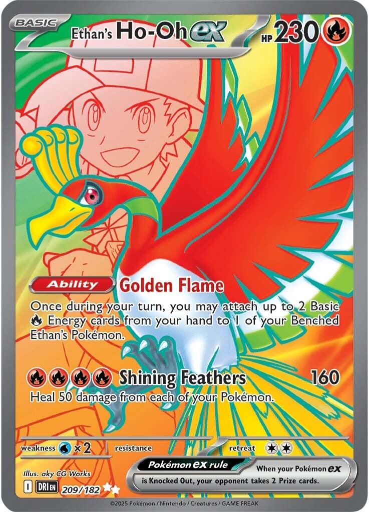 Ethan's Ho-Oh ex (209/182) [Scarlet & Violet: Destined Rivals] | Mega City Incorporated