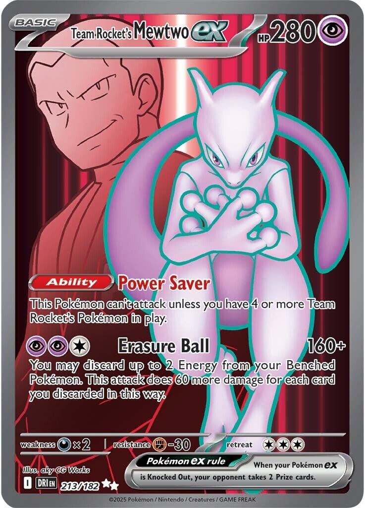 Team Rocket's Mewtwo ex (213/182) [Scarlet & Violet: Destined Rivals] | Mega City Incorporated
