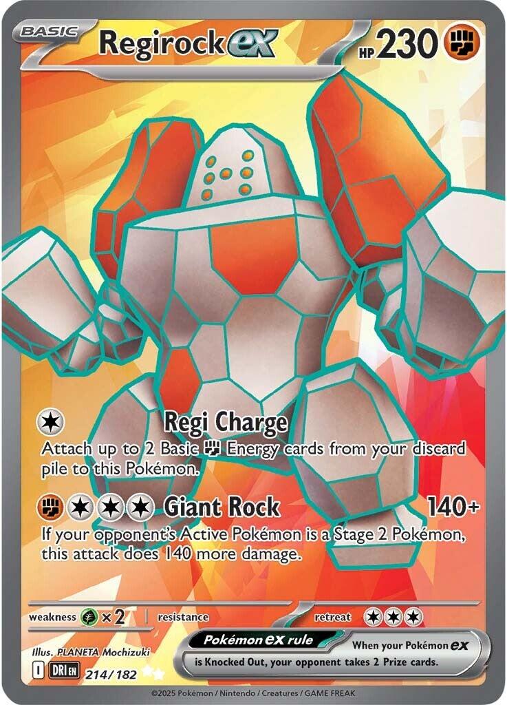 Regirock ex (214/182) [Scarlet & Violet: Destined Rivals] | Mega City Incorporated