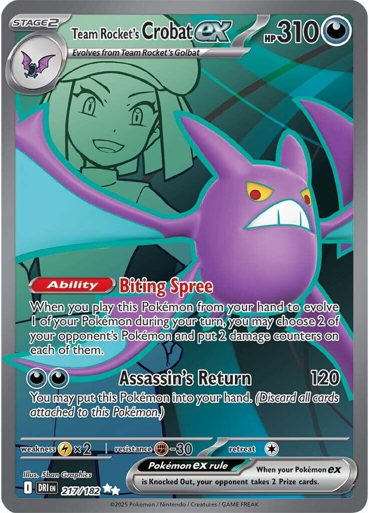 Team Rocket's Crobat ex (217/182) [Scarlet & Violet: Destined Rivals] | Mega City Incorporated