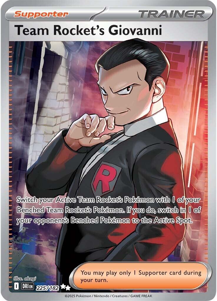 Team Rocket's Giovanni (225/182) [Scarlet & Violet: Destined Rivals] | Mega City Incorporated