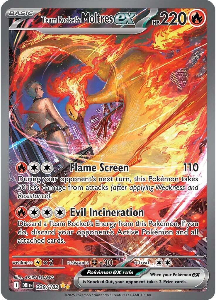 Team Rocket's Moltres ex (229/182) [Scarlet & Violet: Destined Rivals] | Mega City Incorporated