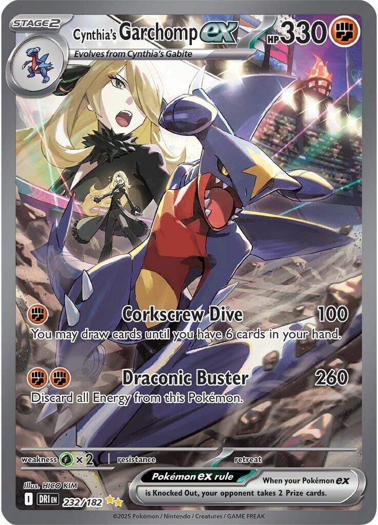 Cynthia's Garchomp ex (232/182) [Scarlet & Violet: Destined Rivals] | Mega City Incorporated