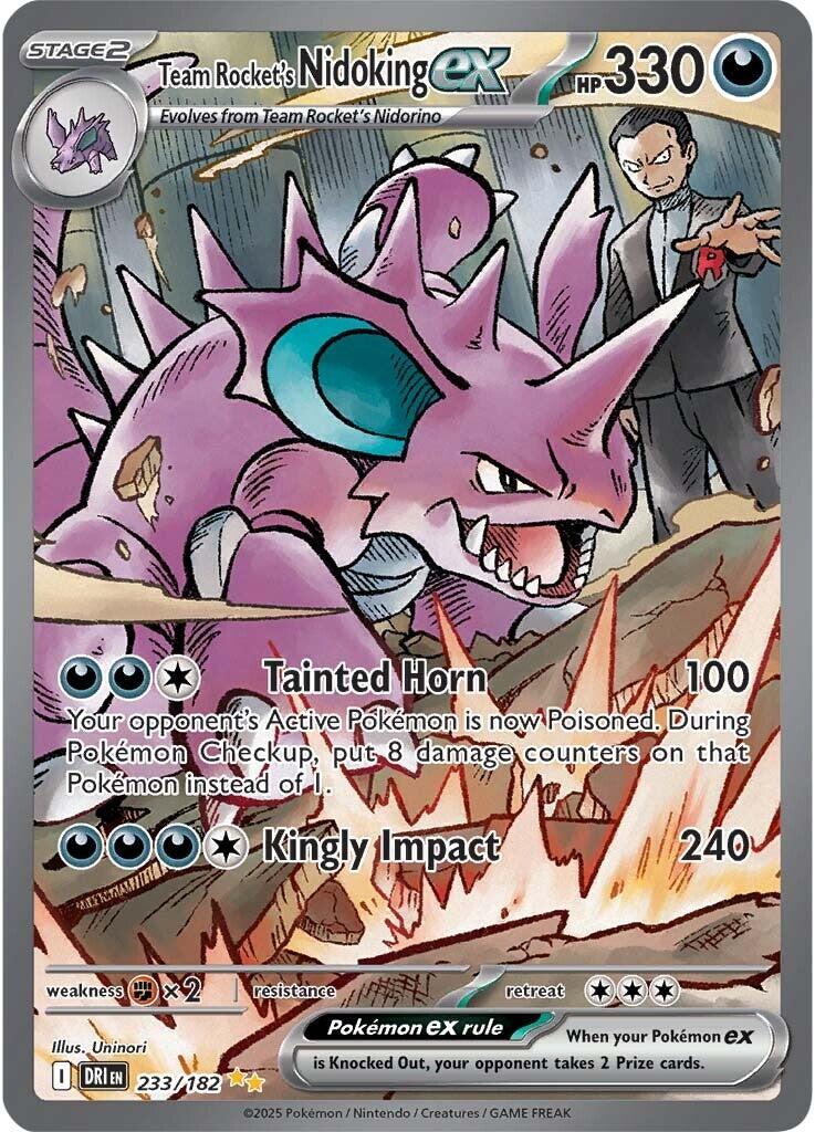 Team Rocket's Nidoking ex (233/182) [Scarlet & Violet: Destined Rivals] | Mega City Incorporated