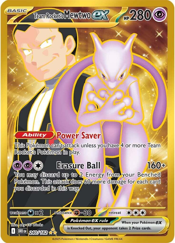 Team Rocket's Mewtwo ex (240/182) [Scarlet & Violet: Destined Rivals] | Mega City Incorporated