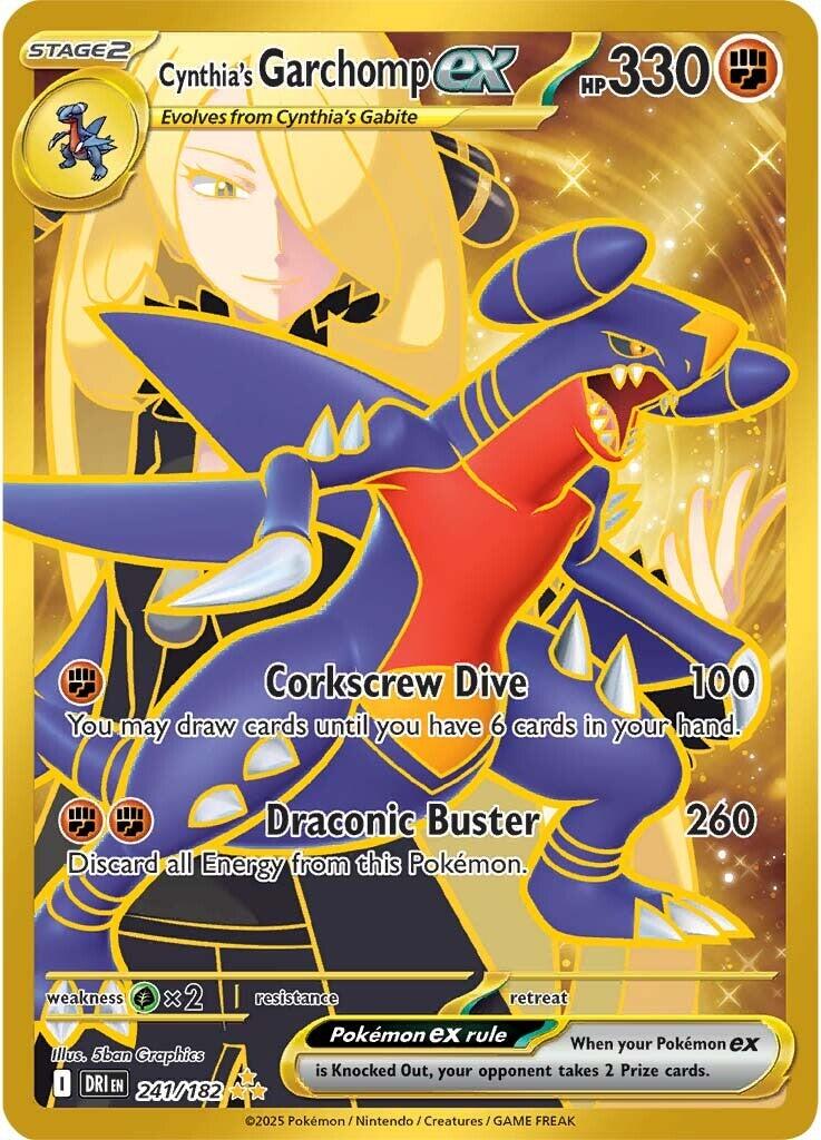 Cynthia's Garchomp ex (241/182) [Scarlet & Violet: Destined Rivals] | Mega City Incorporated