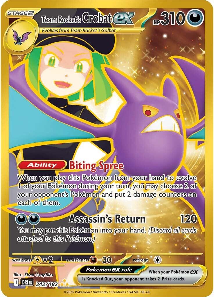 Team Rocket's Crobat ex (242/182) [Scarlet & Violet: Destined Rivals] | Mega City Incorporated