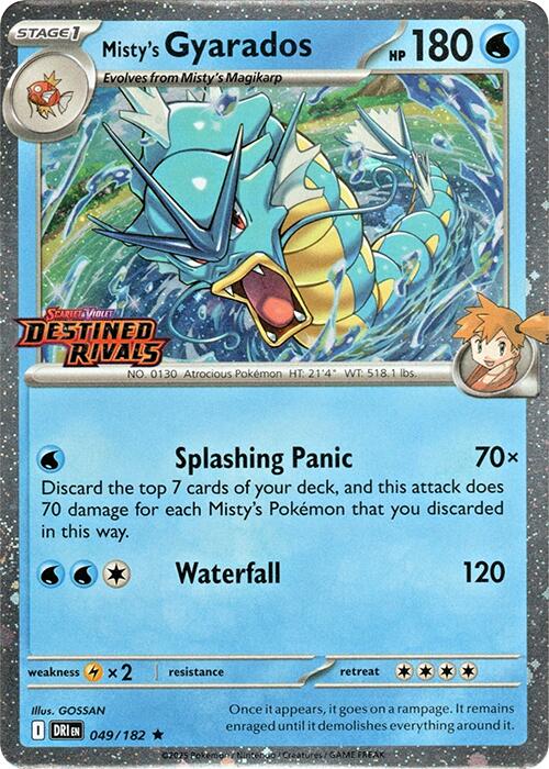Misty's Gyarados (049/182) (Destined Rivals Stamp) [Scarlet & Violet: Destined Rivals] | Mega City Incorporated
