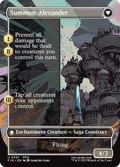 Crystal Fragments // Summon: Alexander (Borderless) [FINAL FANTASY] | Mega City Incorporated