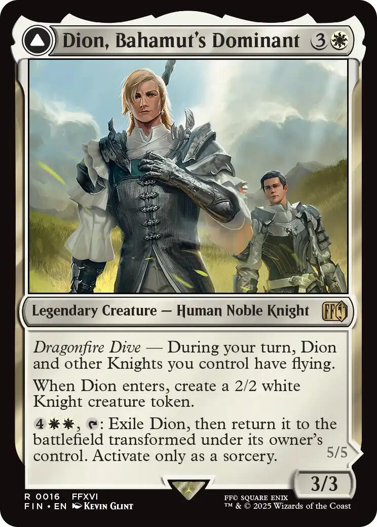 Dion, Bahamut's Dominant // Bahamut, Warden of Light [FINAL FANTASY] | Mega City Incorporated