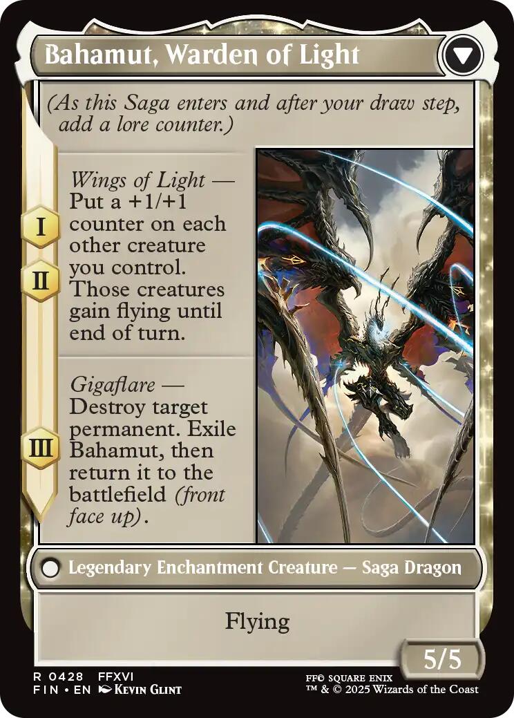 Dion, Bahamut's Dominant // Bahamut, Warden of Light (Extended Art) [FINAL FANTASY] | Mega City Incorporated