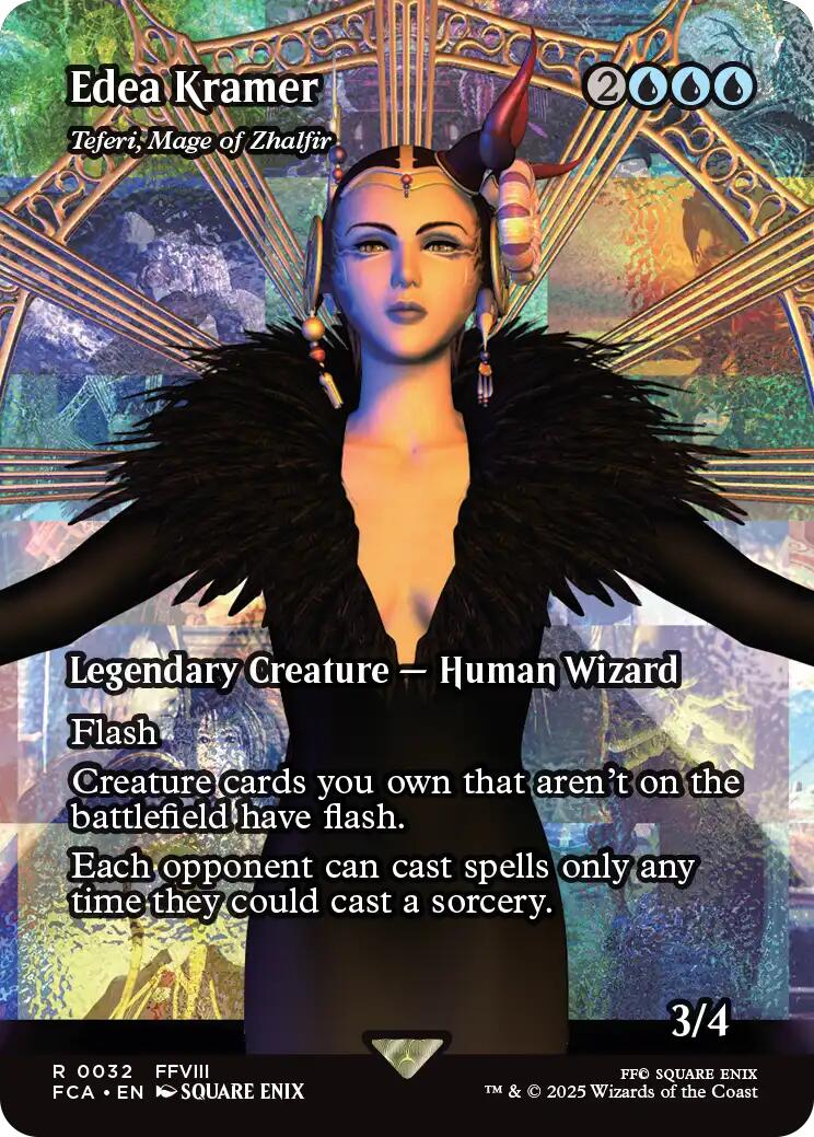 Edea Kramer - Teferi, Mage of Zhalfir (Showcase) [FINAL FANTASY : Through the Ages] | Mega City Incorporated