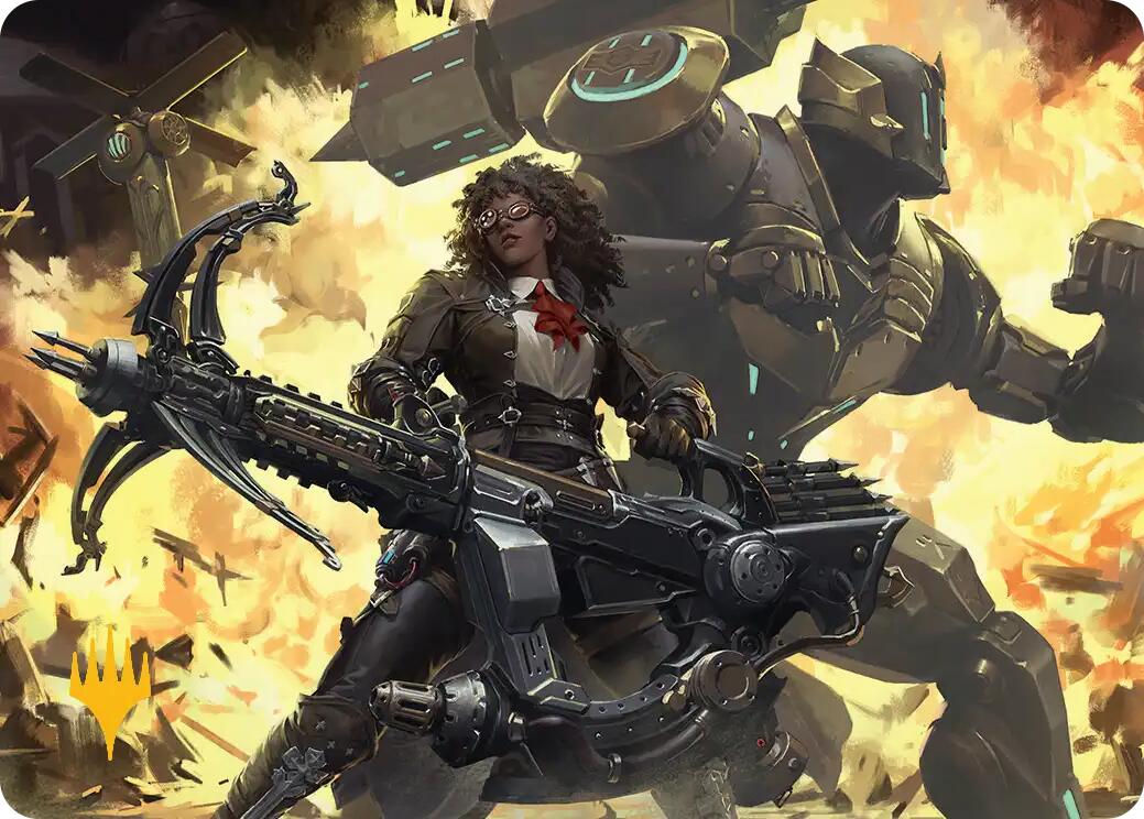 Machinist's Arsenal Art Card (Gold-Stamped Planeswalker Symbol) [FINAL FANTASY Art Series] | Mega City Incorporated