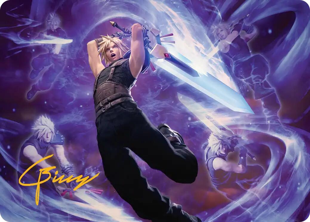 Cloud's Limit Break Art Card (Gold-Stamped Signature) [FINAL FANTASY Art Series] | Mega City Incorporated