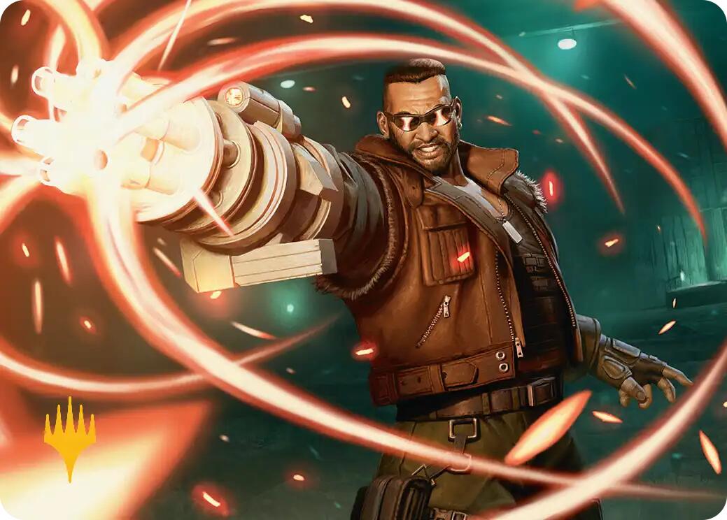 Barret Wallace Art Card (Gold-Stamped Planeswalker Symbol) [FINAL FANTASY Art Series] | Mega City Incorporated