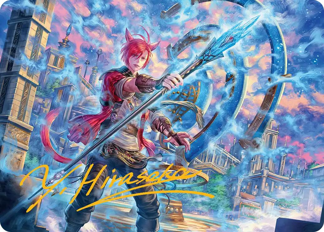 G'raha Tia, Scion Reborn Art Card (19) (Gold-Stamped Signature) [FINAL FANTASY Art Series] | Mega City Incorporated