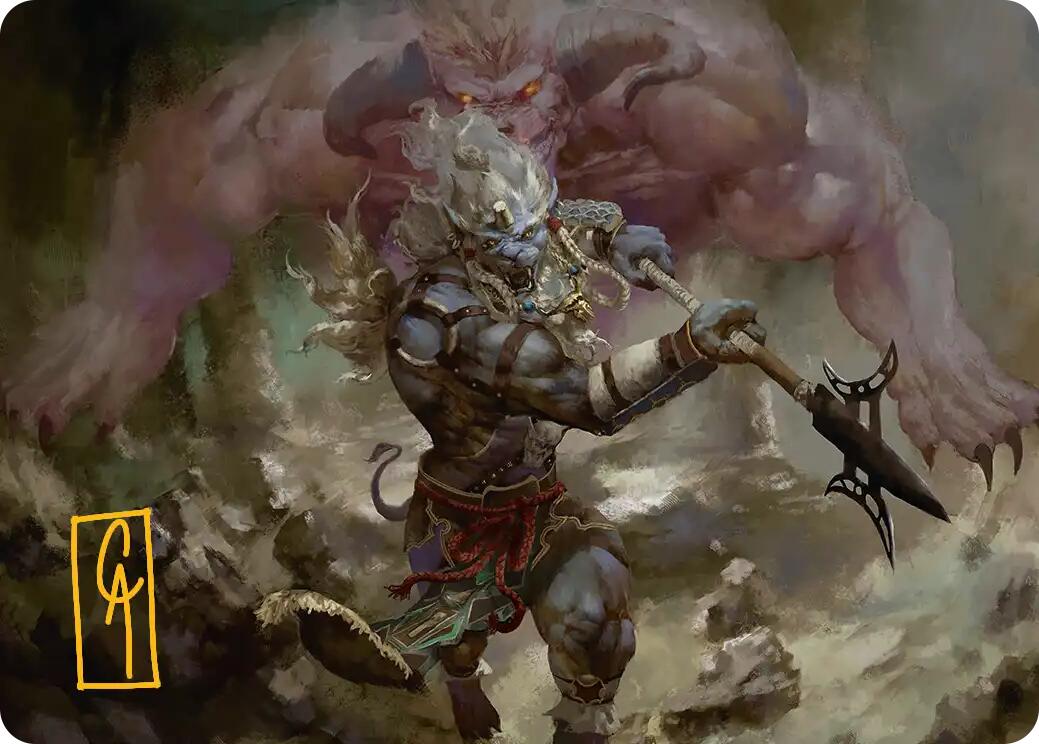 Kimahri, Valiant Guardian Art Card (Gold-Stamped Signature) [FINAL FANTASY Art Series] | Mega City Incorporated