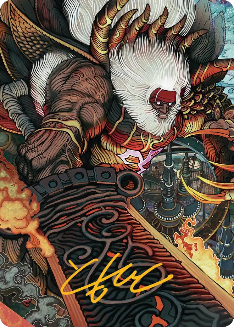 Braska's Final Aeon Art Card (Gold-Stamped Signature) [FINAL FANTASY Art Series] | Mega City Incorporated