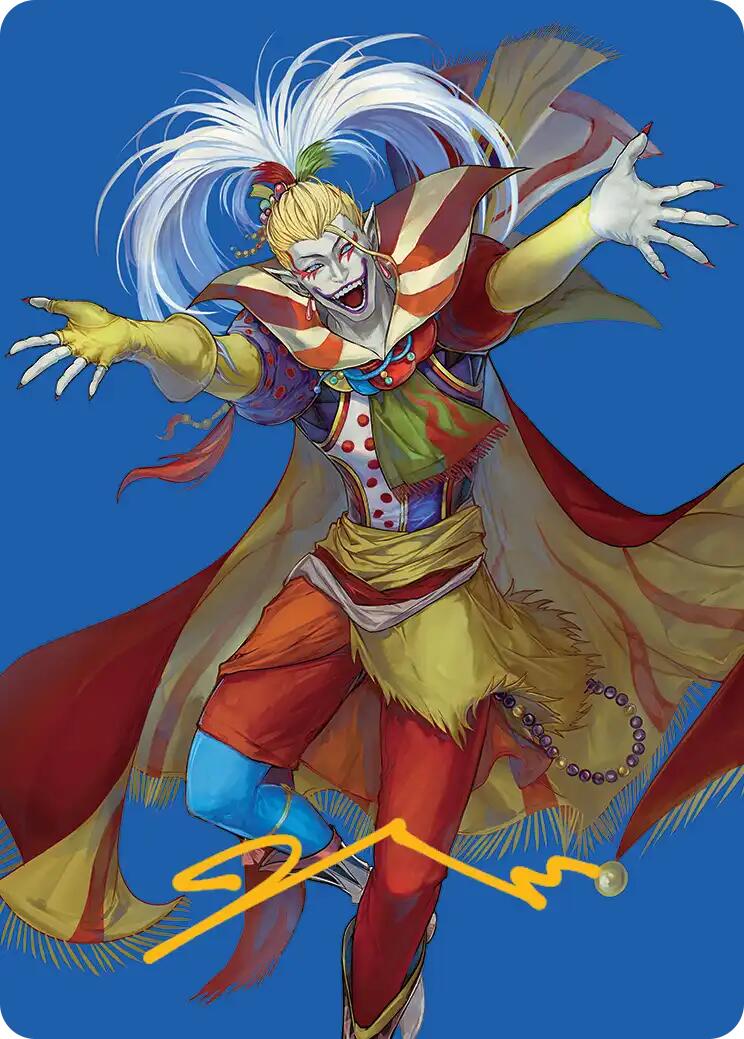 Kefka, Court Mage Art Card (Gold-Stamped Signature) [FINAL FANTASY Art Series] | Mega City Incorporated