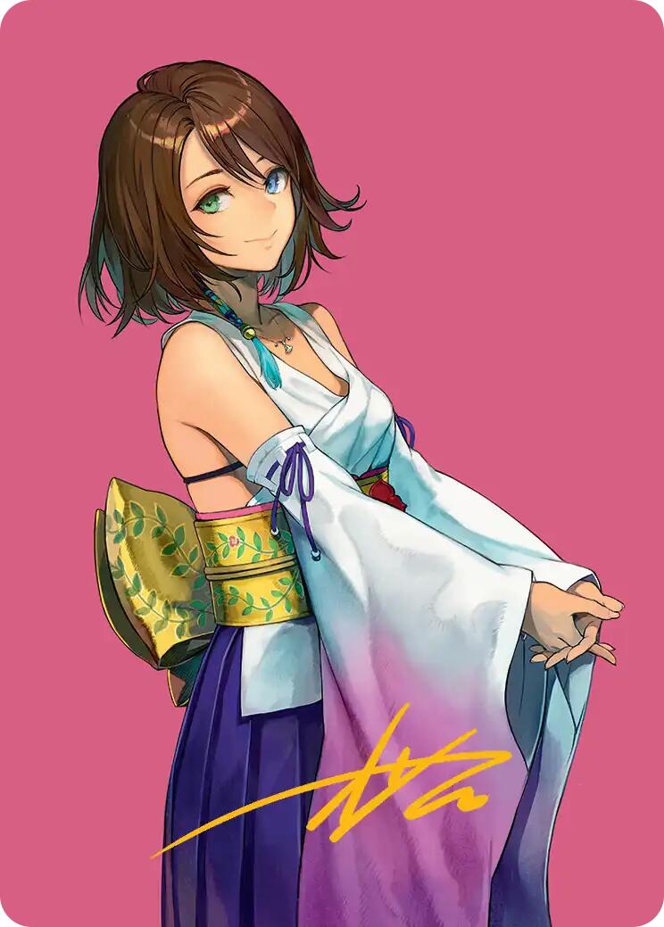 Yuna, Hope of Spira Art Card (Gold-Stamped Signature) [FINAL FANTASY Art Series] | Mega City Incorporated