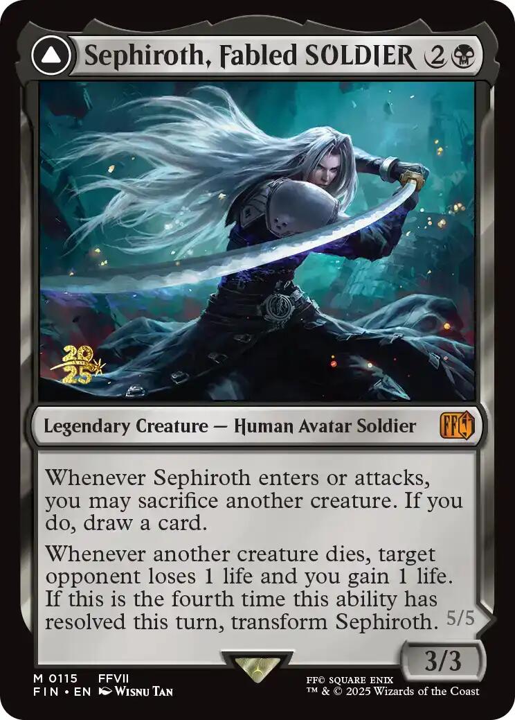 Sephiroth, Fabled SOLDIER [FINAL FANTASY Prerelease Promo] | Mega City Incorporated